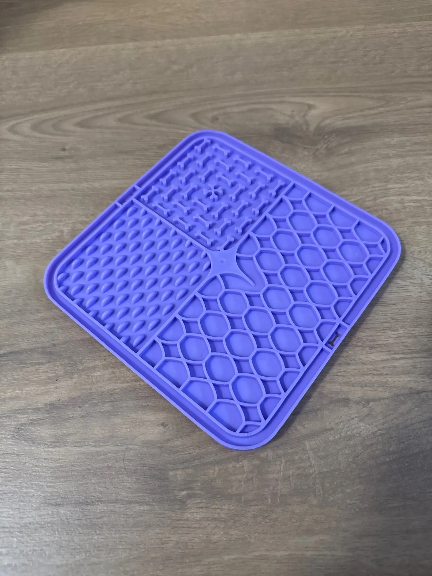 Customer review photo for Dog Lick Mat with Suction Cups