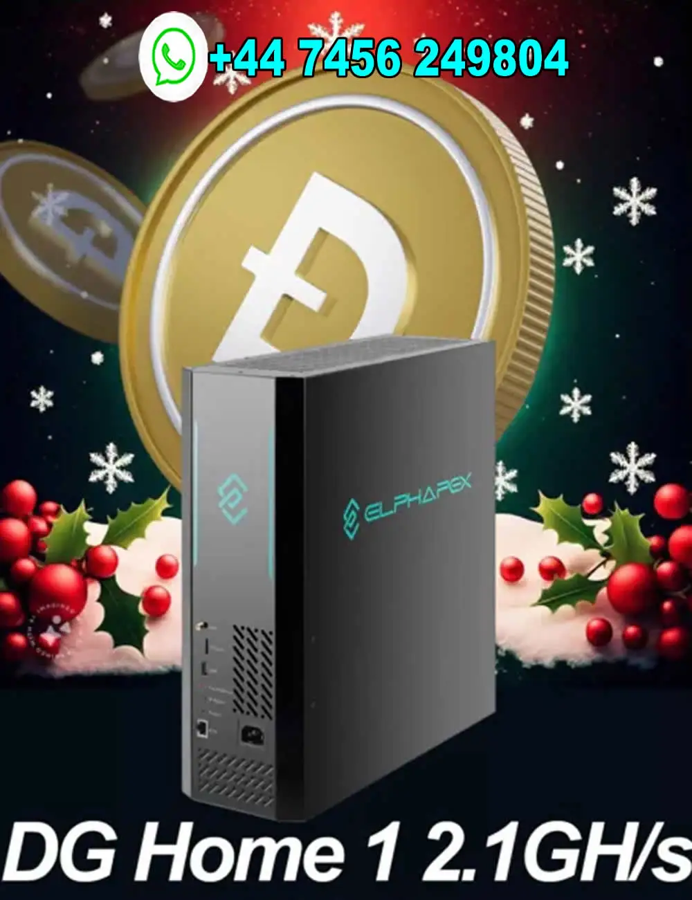 DX BUY 2 GET 1 무료 신상 ElphaPex DG Home 1 2100MH/s 630W LTC/Doge Scrypt 마이너 홈 마이너 2.1G