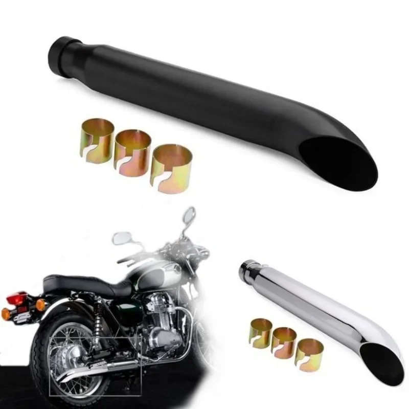 Uniwersalny Retro motocyklowy końcówka rury wydechowy 38-45mm Motorcross Coffee Racer tłumik wydechowy dla ADNOH AHAMAY IKUZUS CG125 GN125 — 2