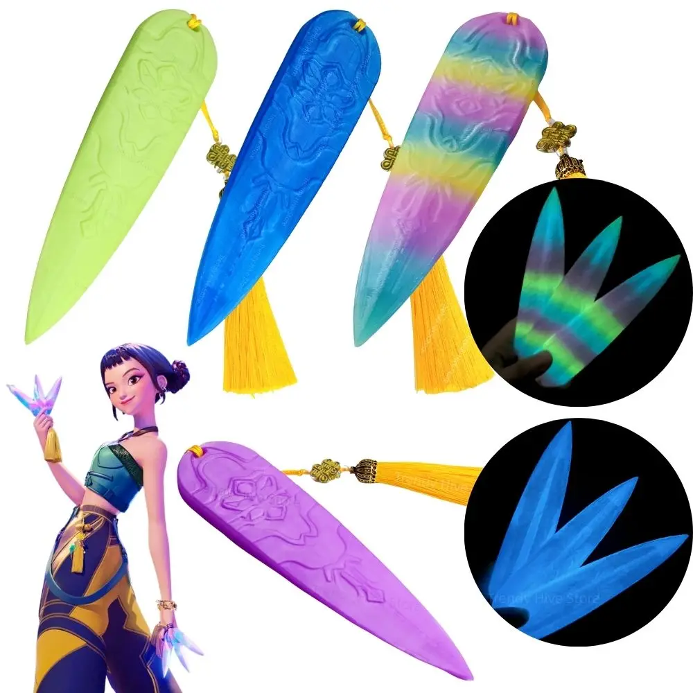 Kpop chasseurs de démons Zoey Cosplay lumières fléchettes armes accessoires de jeu de rôle pour fille groupe idole Halloween carnaval accessoires de déguisement