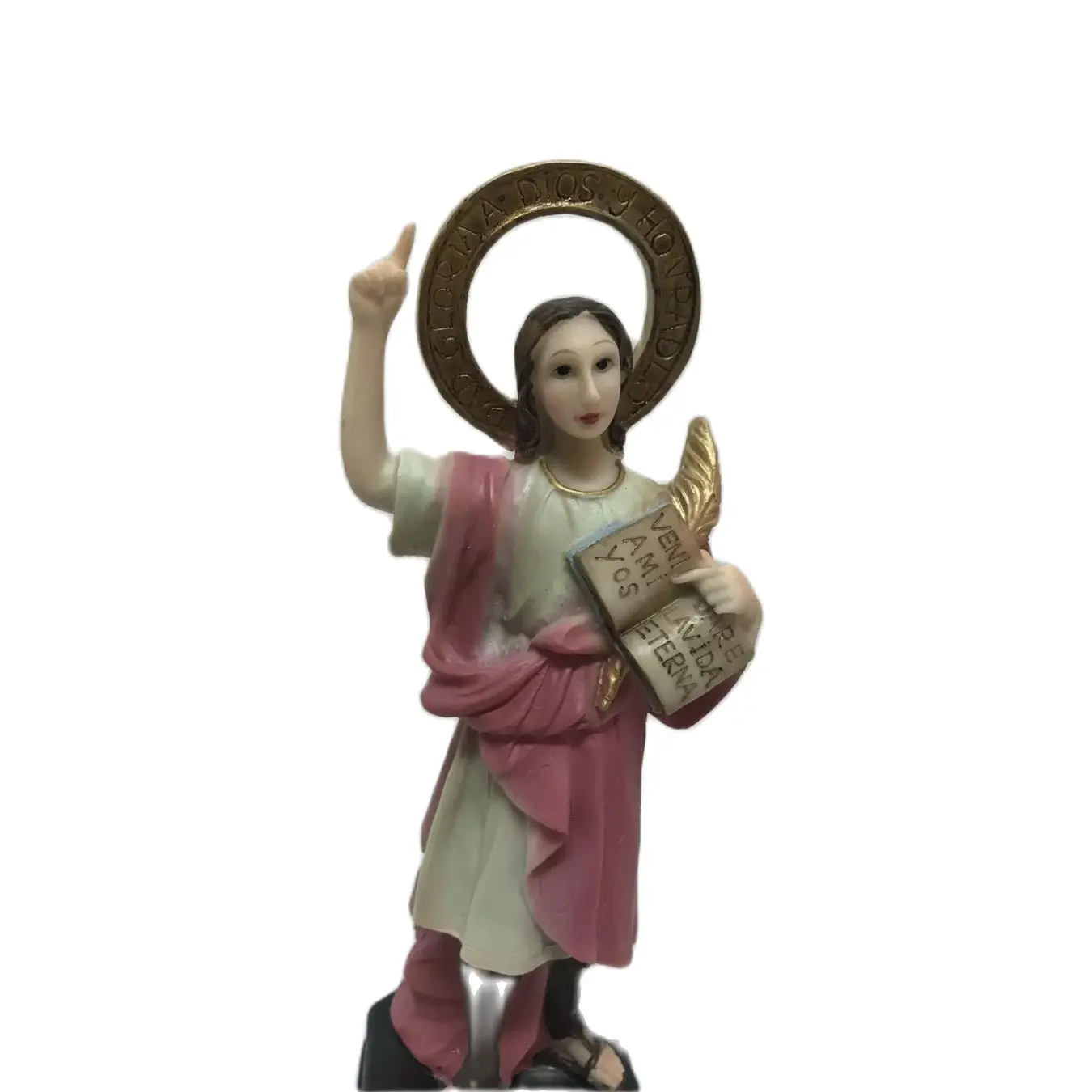 Religious figure San Pancracio height about 20 centimeters made of resin and hand painted