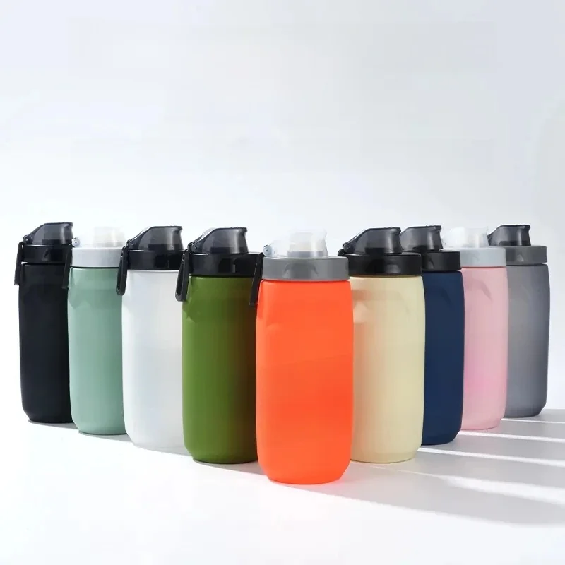 AliExpress Bicycle Water Bottle 620/750ml Outdoor Sports Cup Fitness Running Riding Camping Hiking Kettle Leak-proof Handle & Dust Cover