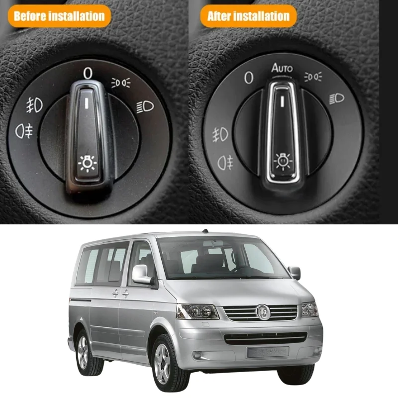 Automatic Headlight Switch Built-in Auto Light Sensor Plug and Play For VW T5 Transporter Caravelle Multivan 2003-2008 No Coding