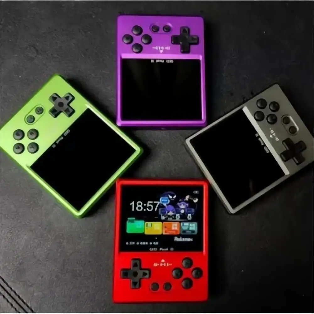 

5000+ Games 2025 GKD Pixel 2 Metal Handheld Game Console 2.4" IPS 640x480 Retro PSP PSone 64GB CNC Portable Birthday Gift