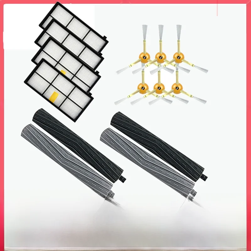 Kit de réapprovisionnement pour aspirateur iRobot Roomba série 960 900 891 800, accessoires, pièces de rechange, brosse latérale en caoutchouc, filtre HEPA