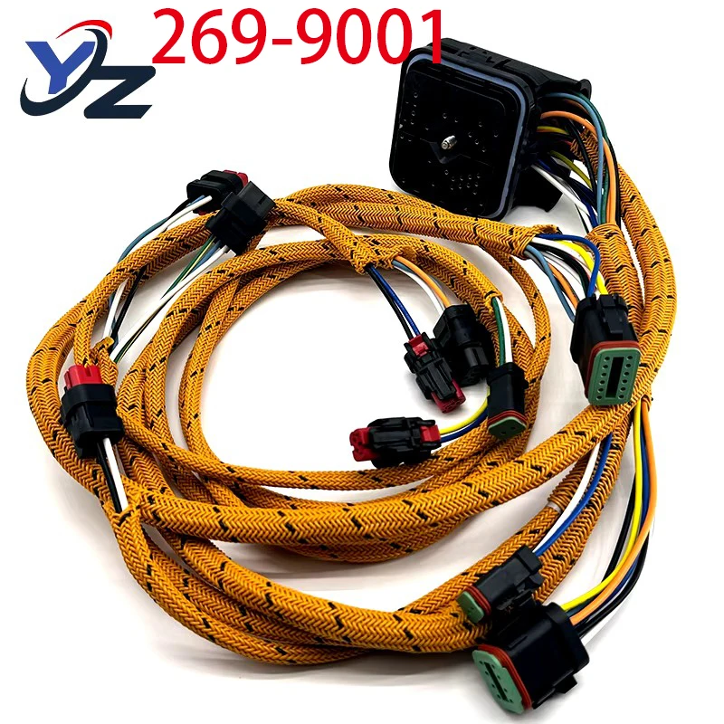 Harnes kabel mesin 263-9001 2639001 untuk konektor kabel truk Caterpillar C15 mesin