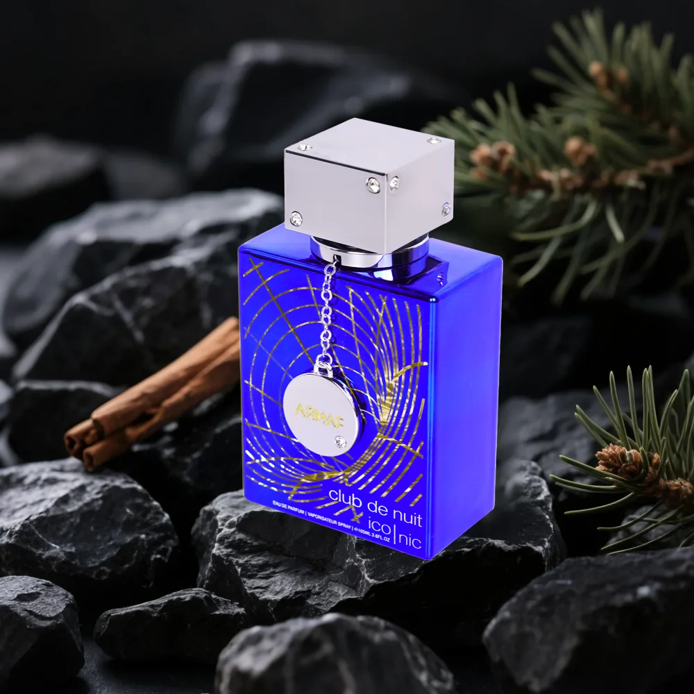 Armaf Club de Nuit Blue Iconic للرجال بخاخ Eau de Parfum، 3.6 أونصة، عطر يدوم طويلاً لكولونيا الرجالية
