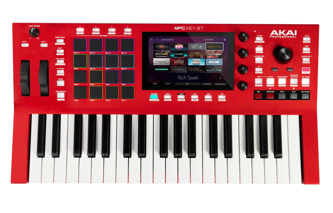 أعلى المبيعات على لوحة المفاتيح الإنتاج المركب Akai MPC Key 37