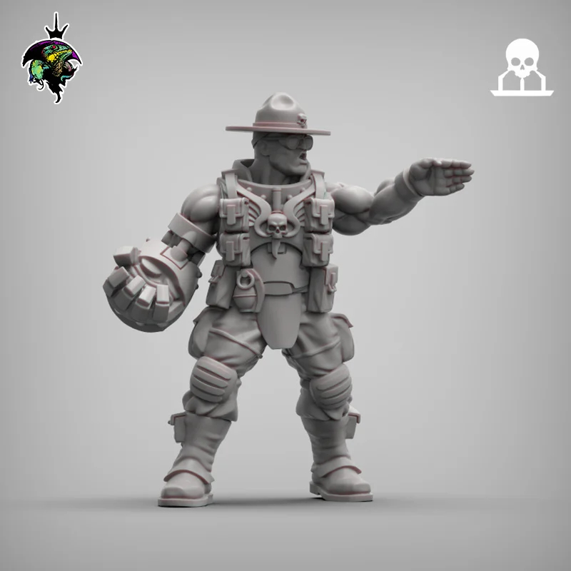 75mm,50mm,32mm,28mm,miniature model resin figure ,SGM Meatgrinder,Unassembled and unpainted kit