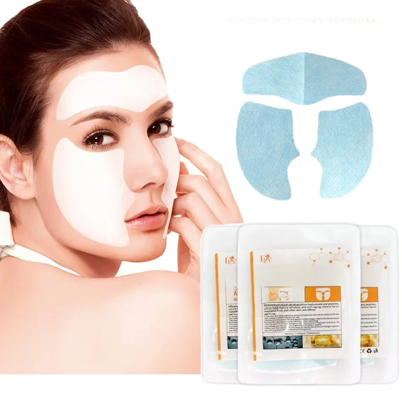 Löslicher Kollagen film voller Gesichts masken tuch Anti-Aging feuchtigkeit spendender Gesichts