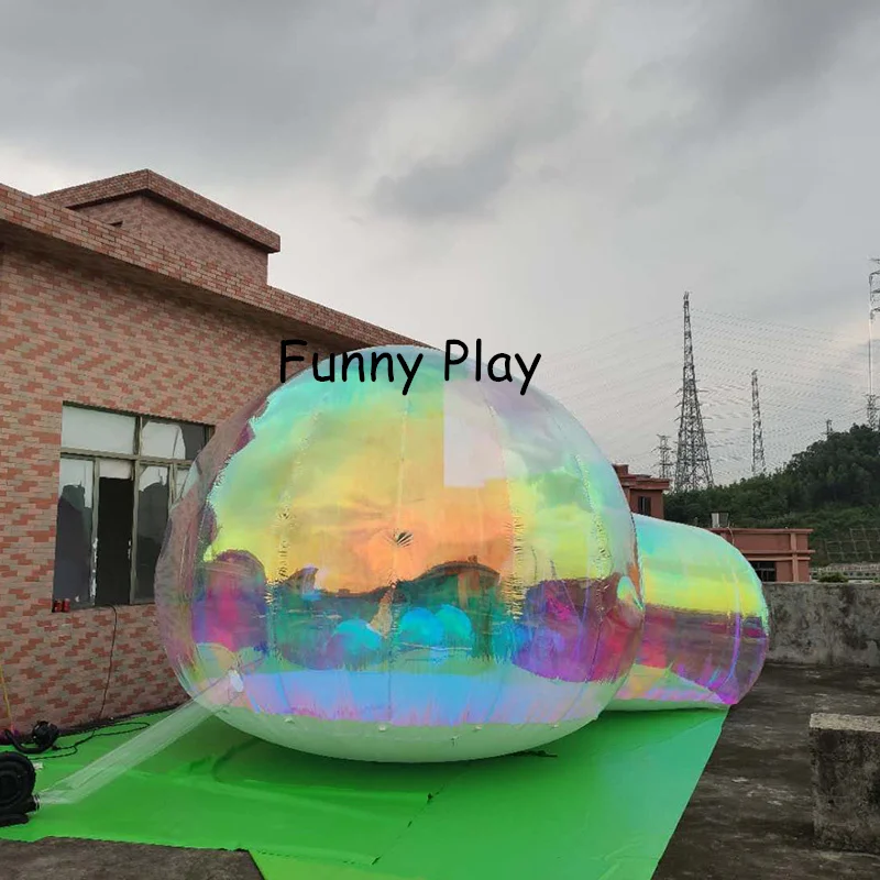 holographic mirror Inflatable Bubble Camping Tent,Outdoor inflatable lawn tents,commercial gazebo temporary warehouse tent