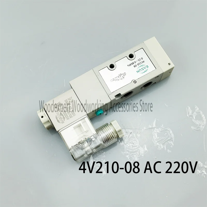 4V210-08 Solenoid Valve AC220V Pneumatic Control Valve Same Size as AirTAC