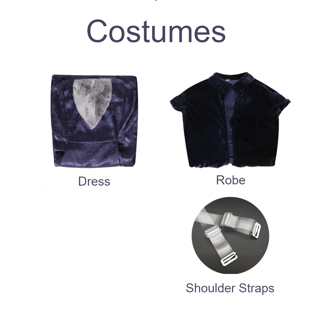 Disfraz de Cosplay de Sola Naberrie Vestido Largo Morado con Capa Traje Galáctico de Rol para Mujer Fiesta de Halloween