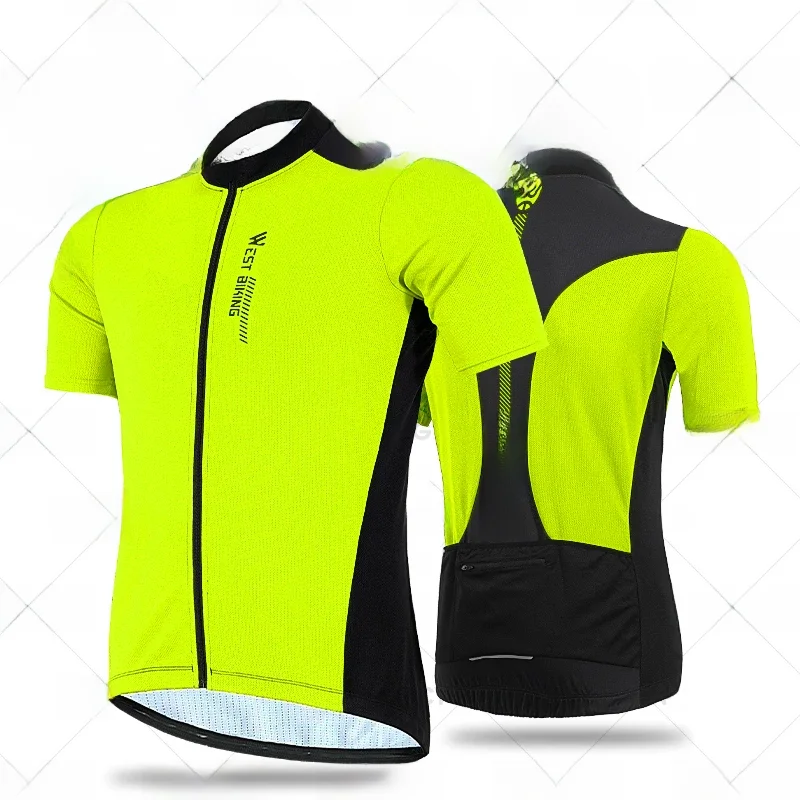 AliExpress West Biking WEST BIKING XS-XXXL Summer Cycling Breathable Jersey Team Racing Sport Bicycle Jersey Mens Shirt Clothing Short Bike Jersey