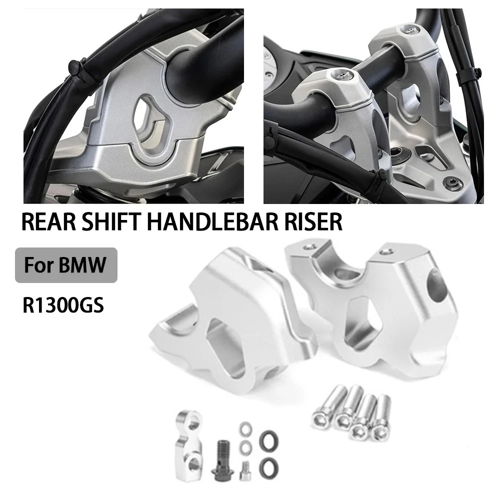 Para BMW R 1300 GS 2024- Adaptador de Abraçadeira para Guidão de Moto com Extensor de Elevação