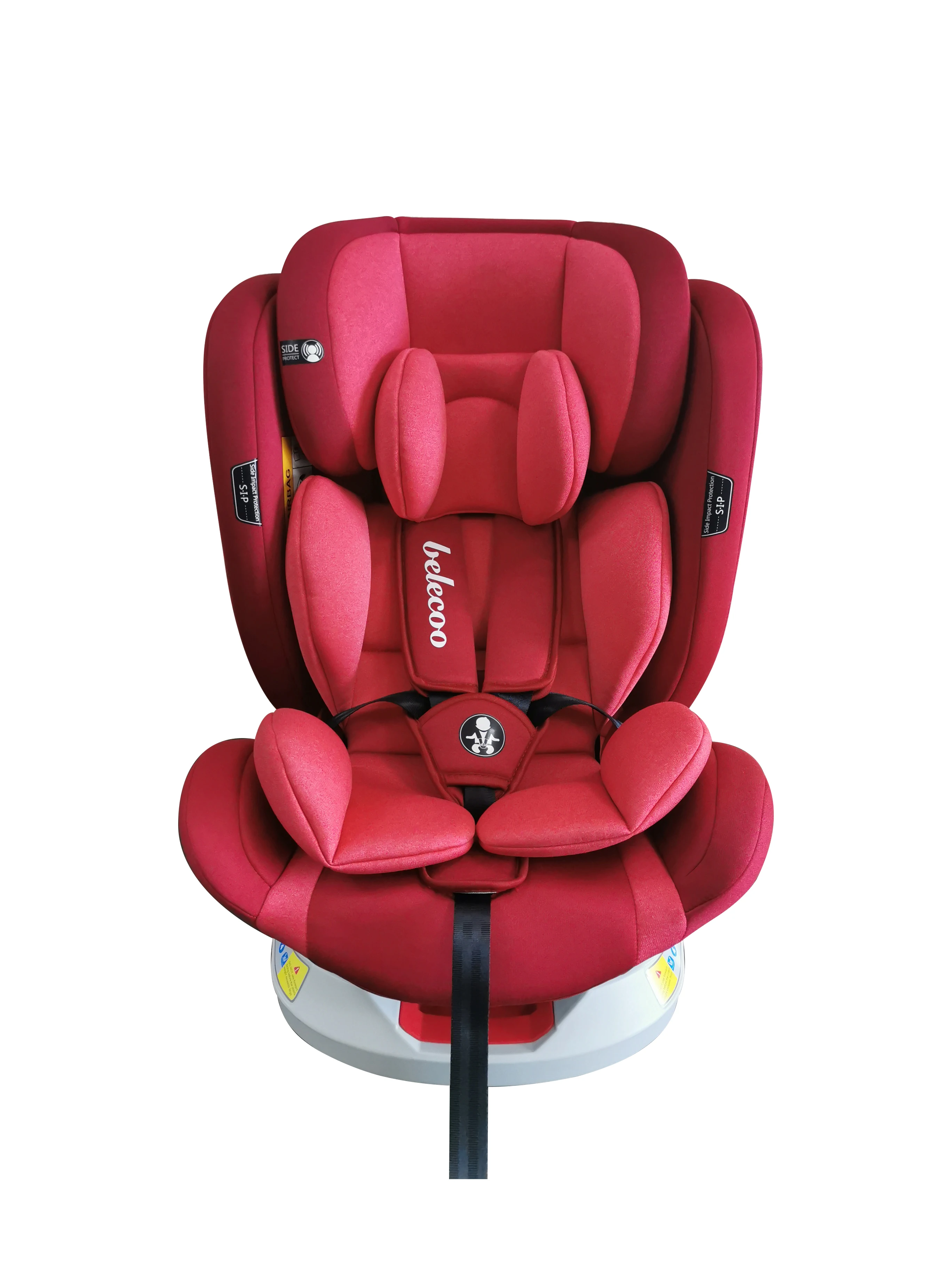 Belecoo ultimate spin 360°  G1R-  Group 0 + / 1 / 2 / 3, 0 - 36kg safety car seat with SIP and ISOFIX - Red