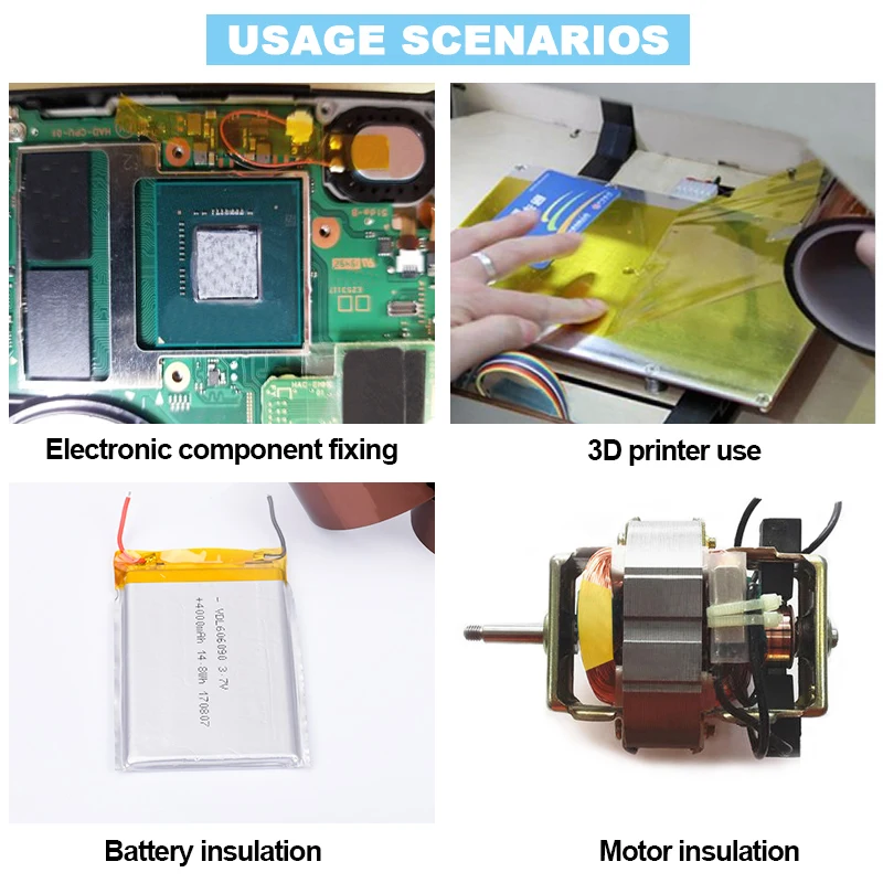 Nastro Goldfinger nastro isolante in poliimmide con nastro isolante in Silicone PI resistente al calore per la protezione dei componenti elettronici