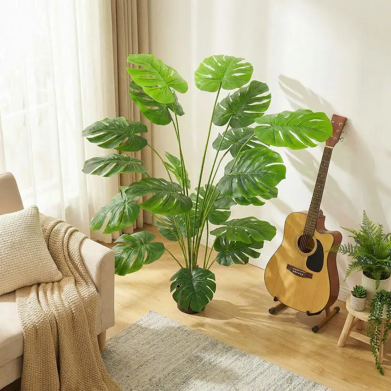 Plante artificielle arbre artificiel monstera deliciosa avec pot inclus hauteur 150 cm intérieure vert