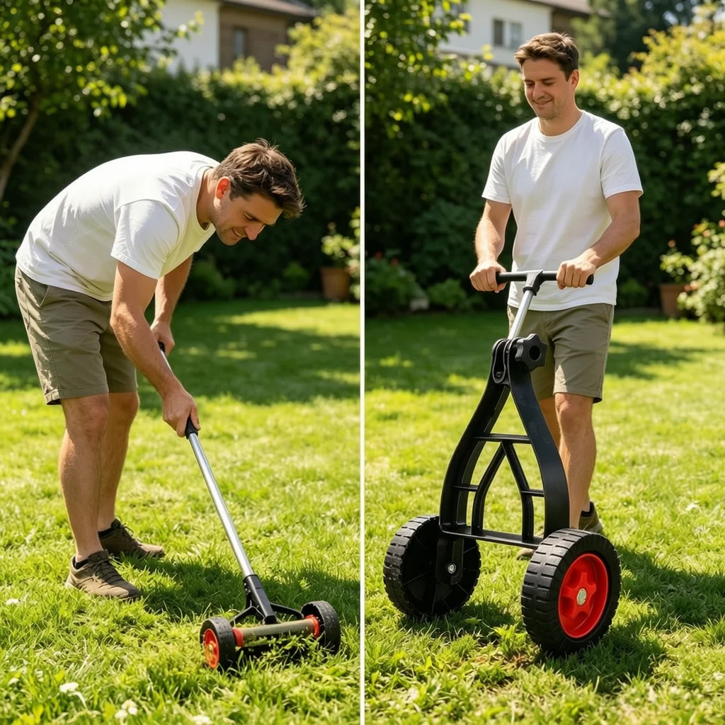 高さ調整可能な草刈り機、ローリングサポート付き、省力型ストリ - Gardening Tools Grass Cutter のレビューと価格