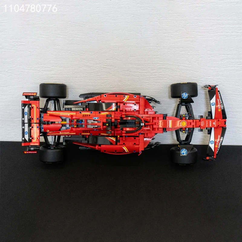 1361 قطع SF-24 الأحمر الرياضة سباق السيارات اللبنات مجموعة سوبر سيارة الطوب لعب للكبار الاطفال الهدايا متوافق مع مجموعة 42207