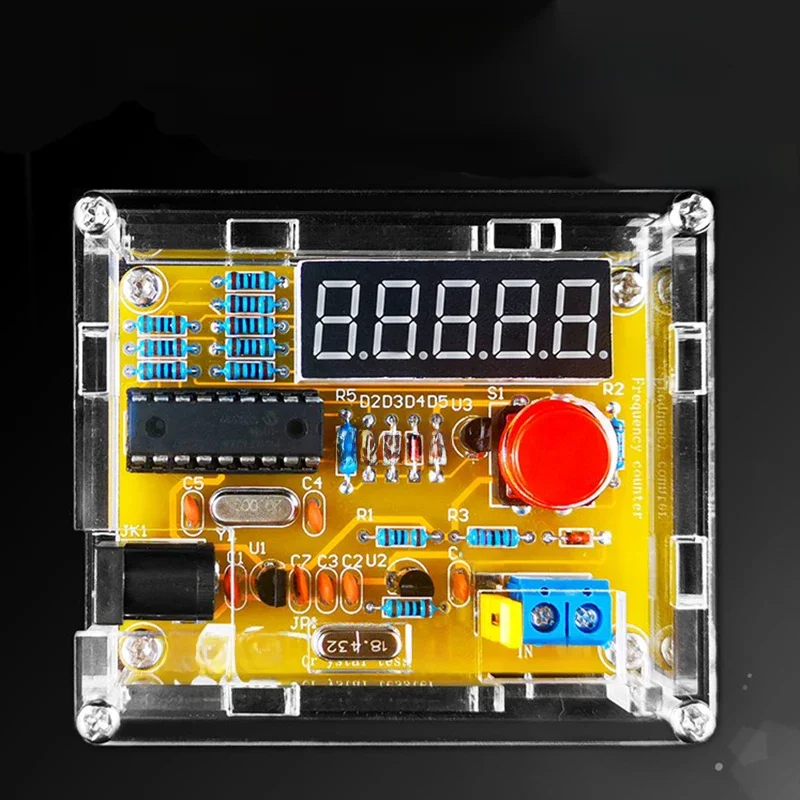 Miernik częstotliwości 1 Hz-50 MHz zestaw do samodzielnego montażu oscylator kwarcowy precyzyjny pomiar obwód cyfrowy produkcja spawania elektronicznego — zdjęcie 2