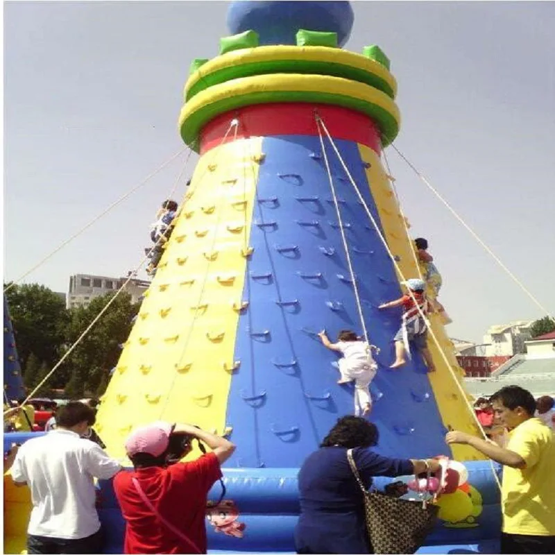 

Gym equipment Combined inflatable floating rock climbing wall