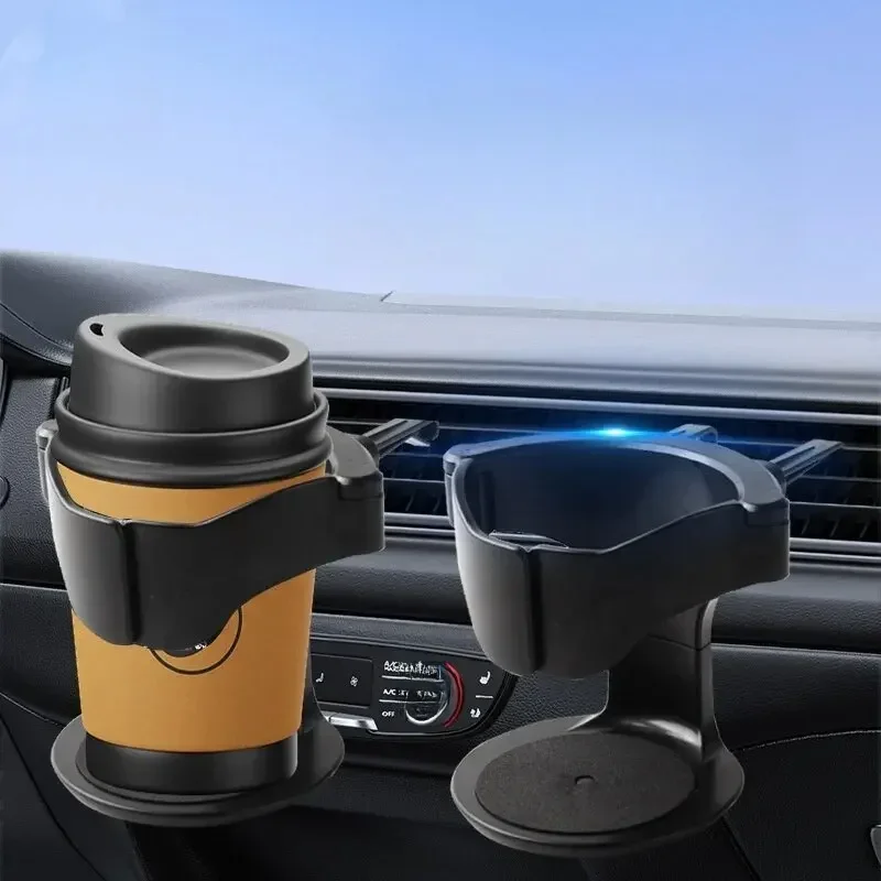 Porte-bouteille de tasse de boisson de ventilation de voiture support de support de boisson automatique pour bouteilles d'eau et cendrier porte-gobelet de café de voiture multifonctionnel