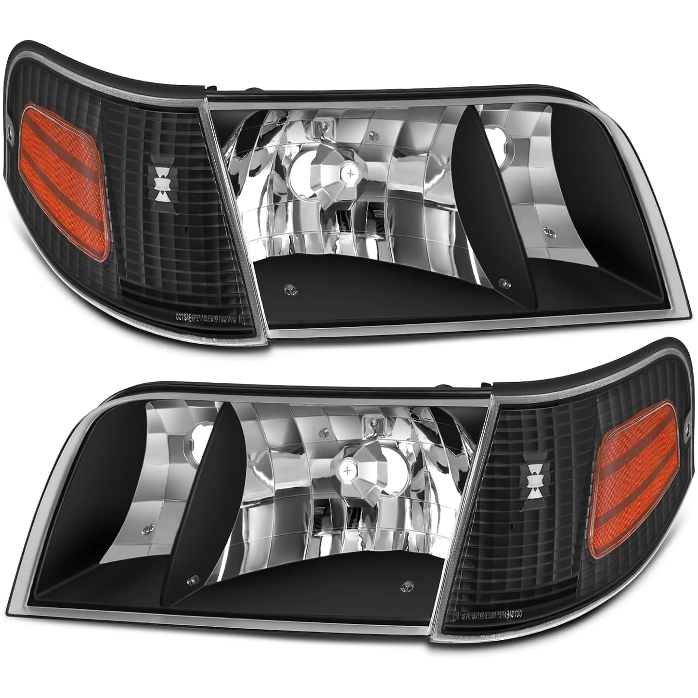 

Фары в сборе SHAWHO AUTO для Ford Crown Victoria 1998-2011 (с заменой угловых фар)