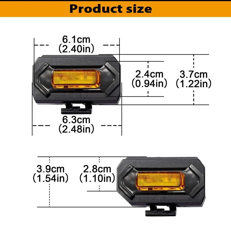 Gtinthebox Amber / Red / White LED Car Front Grille Mesh Lights W/ Wiring Harness Kit For Toyota Tacoma TRD Sport 2020 2021 2022