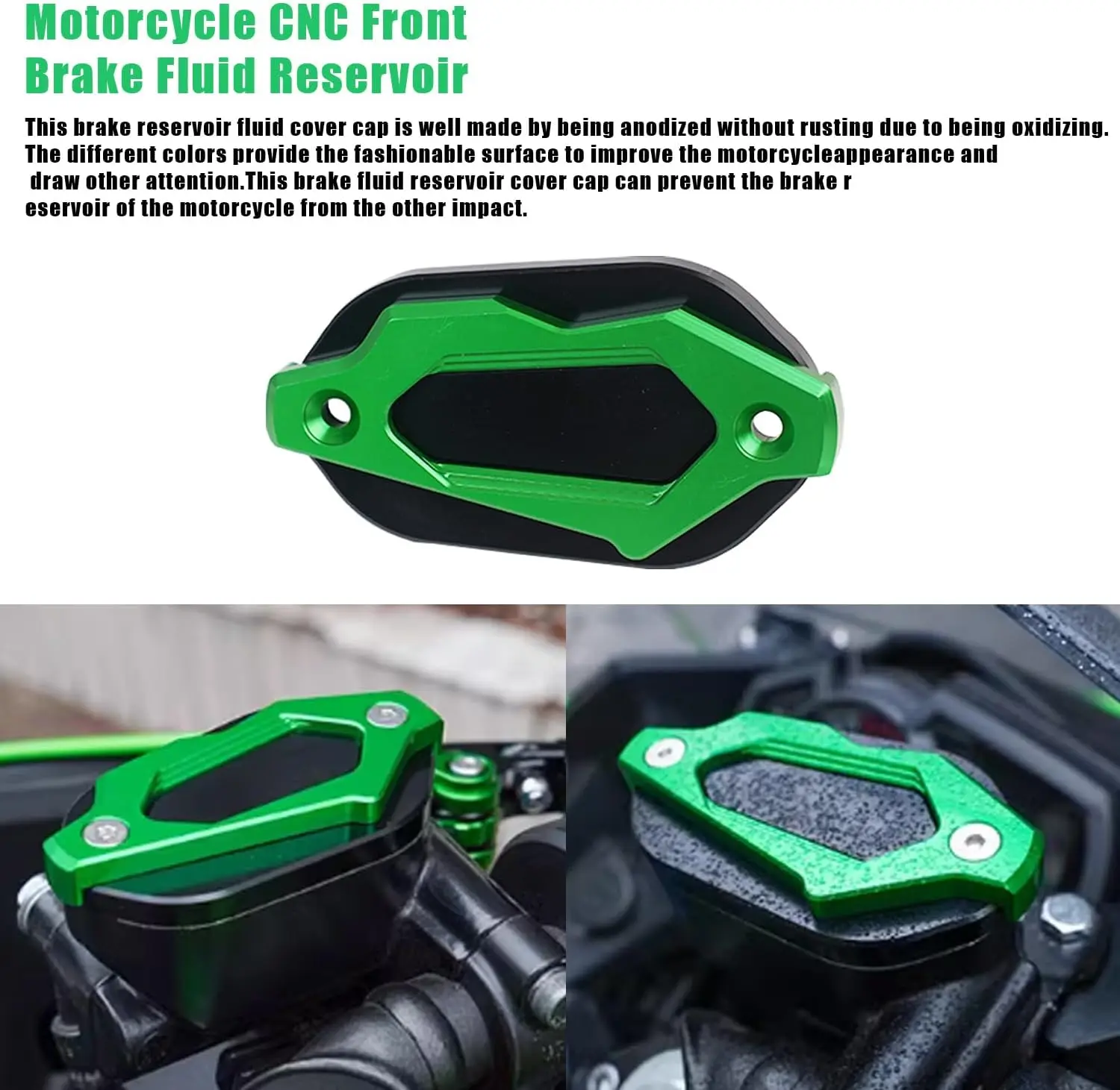 Korek wlewu oleju motocyklowego pasuje do motocykla Ninja 400 CNC aluminiowy przedni korek zbiornika płynu hamulcowego sprzęgła pokrywa zbiornika