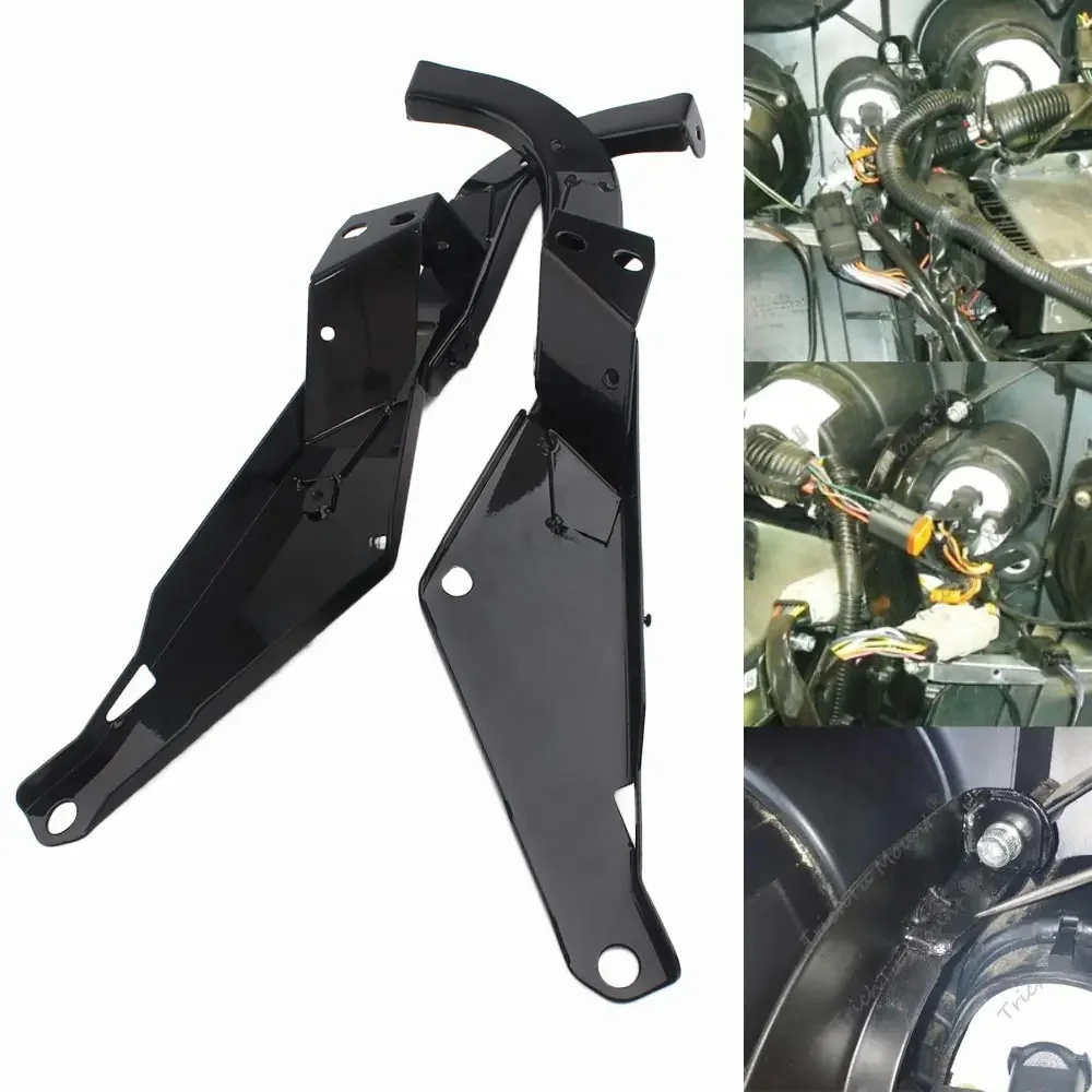 Akcesoria motocyklowe Batwing wewnętrzna owiewka wspornik mocujący uchwyt stalowy dla Harley Electra Glide przemieszczanie się po ulicy 1996-2013 — zdjęcie 2
