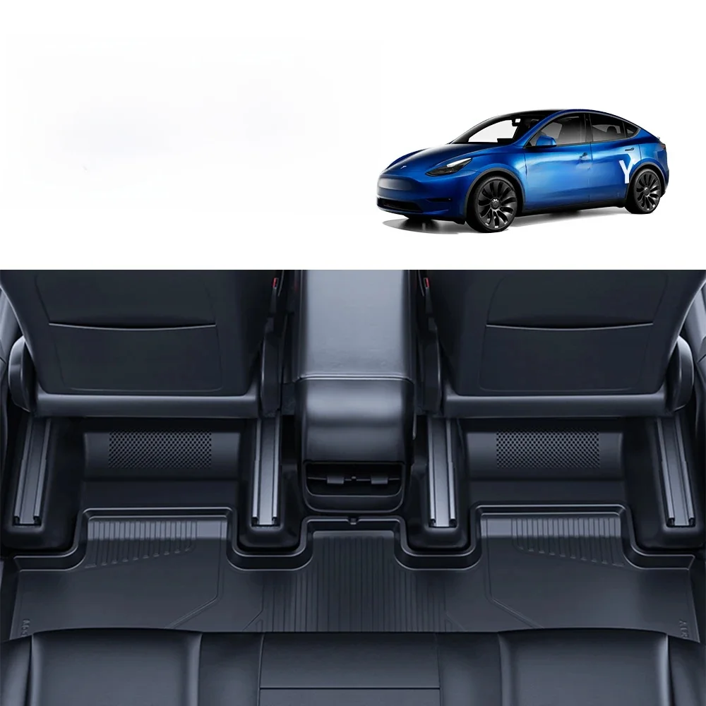 YZ TPE Under Seat Corner Guard For Tesla Model Y Juniper 2025 Protector Rear Seat Slide Rails Guard Kit Car Interior Accessories