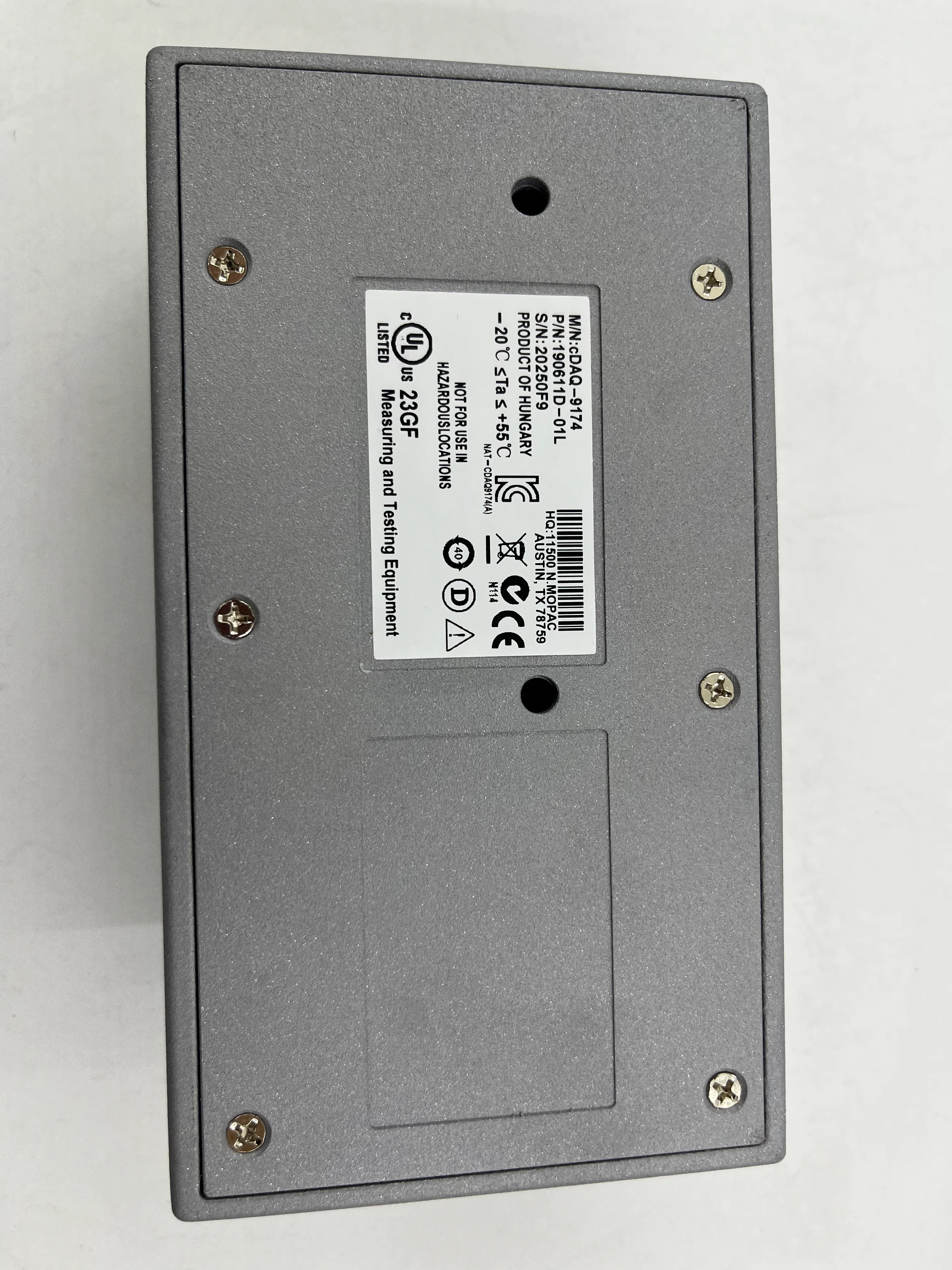 NI cDAQ-9174 USB CompactDAQ Chassis, 4-Slot 190611D-01L
