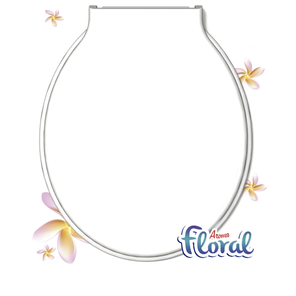 Toilet Seat Special Bathroom Bellart Floral White With Dimension 437,2x363X46,4mm Durín