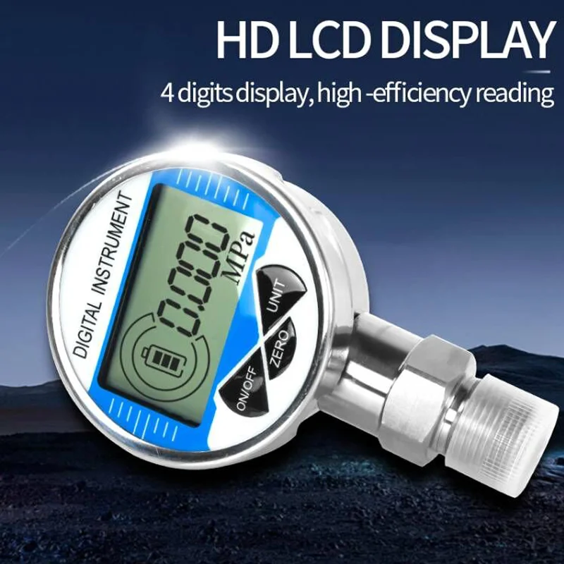 Digital Pressure Gauge 400bar 0-600 Bar Pneumatic Air Pressure Gauge M20*1.5 60mm Dial Radial Hydraulic Pressure Gauge