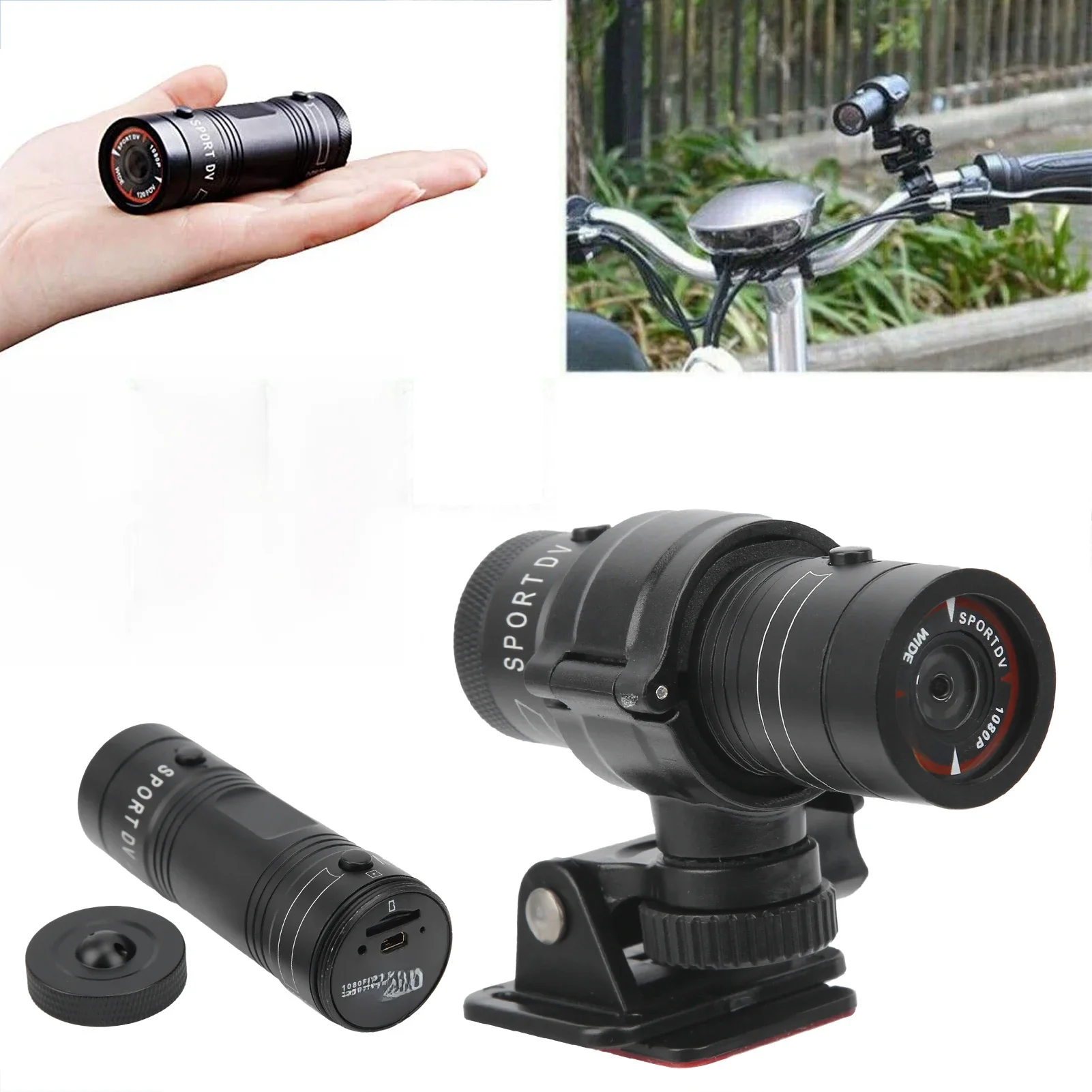 AliExpress VGEBY 1080P FULL HD Motorcycle Video Recorder Mountain Cycling Helmet Mount DV Cam FULL HD Video Recorder