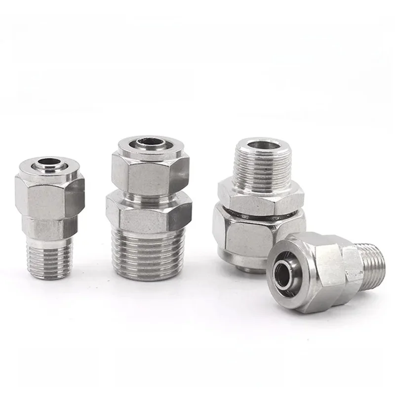 Tube de tuyau PC4 6 8 10 12mm To1/81/43/81/2Trachea, connecteur à vis rapide, composants pneumatiques en cuivre, raccords de tuyaux à Joint à torsion rapide