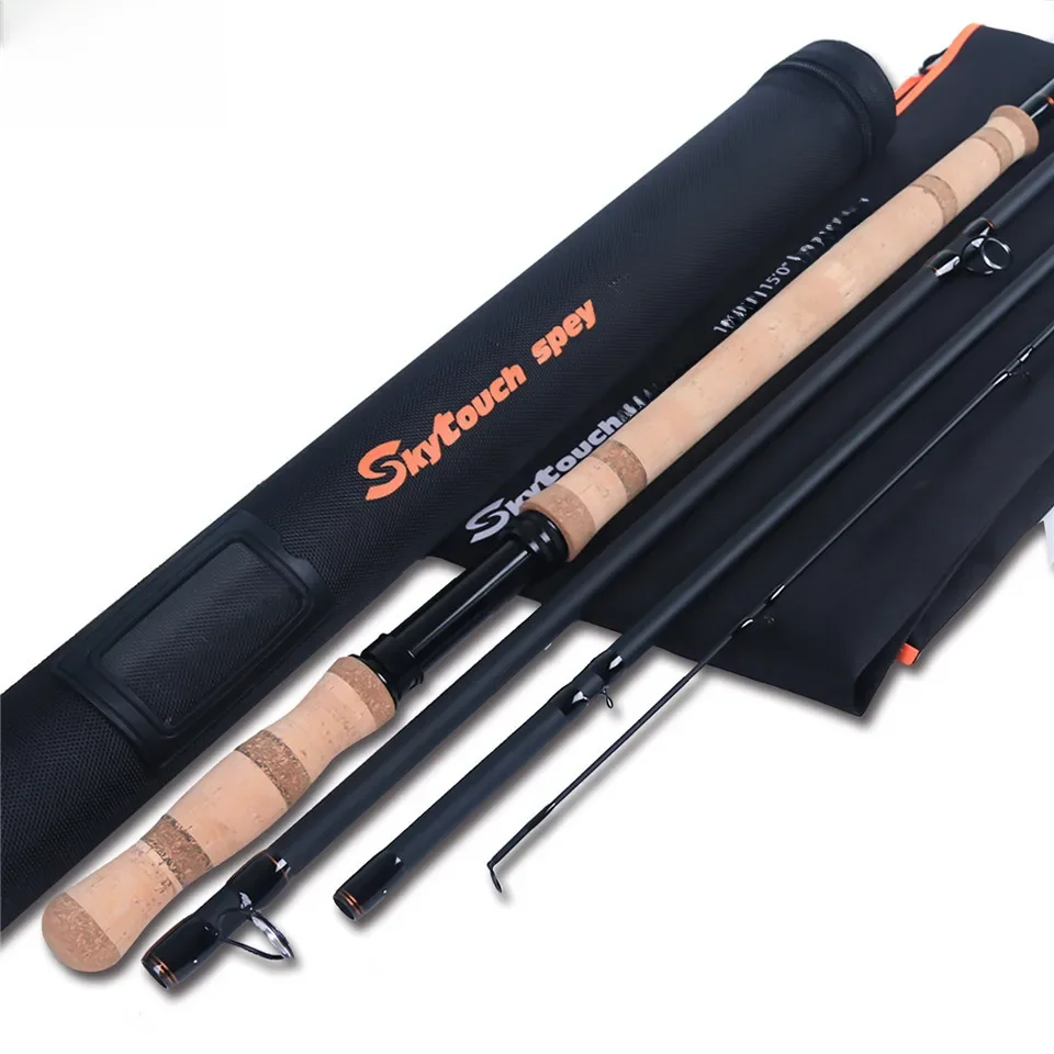 Maximumcatch SkyTouch Schalter Spey 11/13/14/15ft 3-9wt Fly Angelrute 30T + 40T carbon Faser