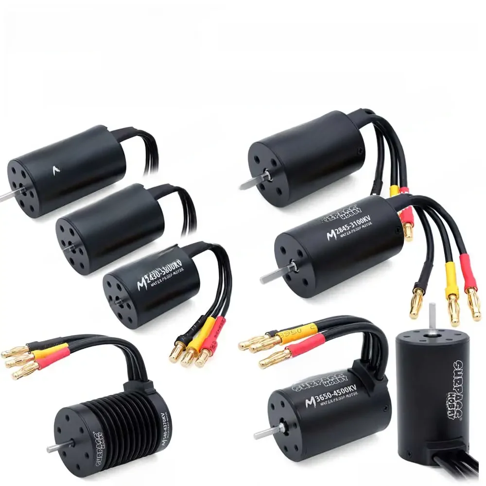 OVERTREFFEN HOBBY Waterdichte Borstelloze Motor M2430/2435/2440/2838/2845/540/3650/3660 voor Wltoys 1/10 1/12 1/14 1/16 1/18 RC Auto Boot - afbeelding 2