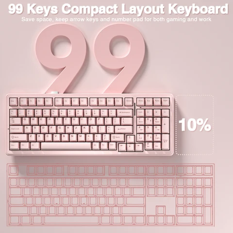 AULA F99 беспроводная механическая клавиатура 99 клавиш
