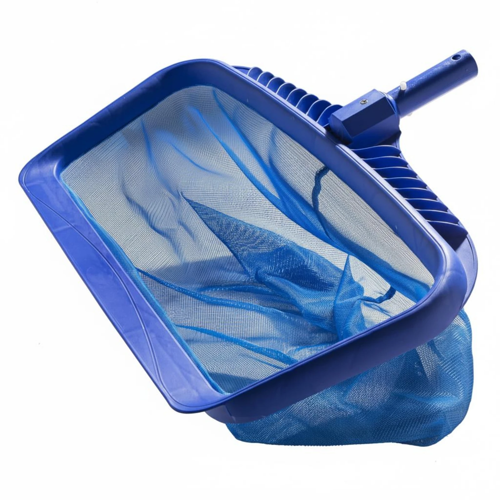 Reinforced Shallow Water Pool Leaf Rake with Deep Bag Skimmer Net - Efficient Pool Cleaning Tool