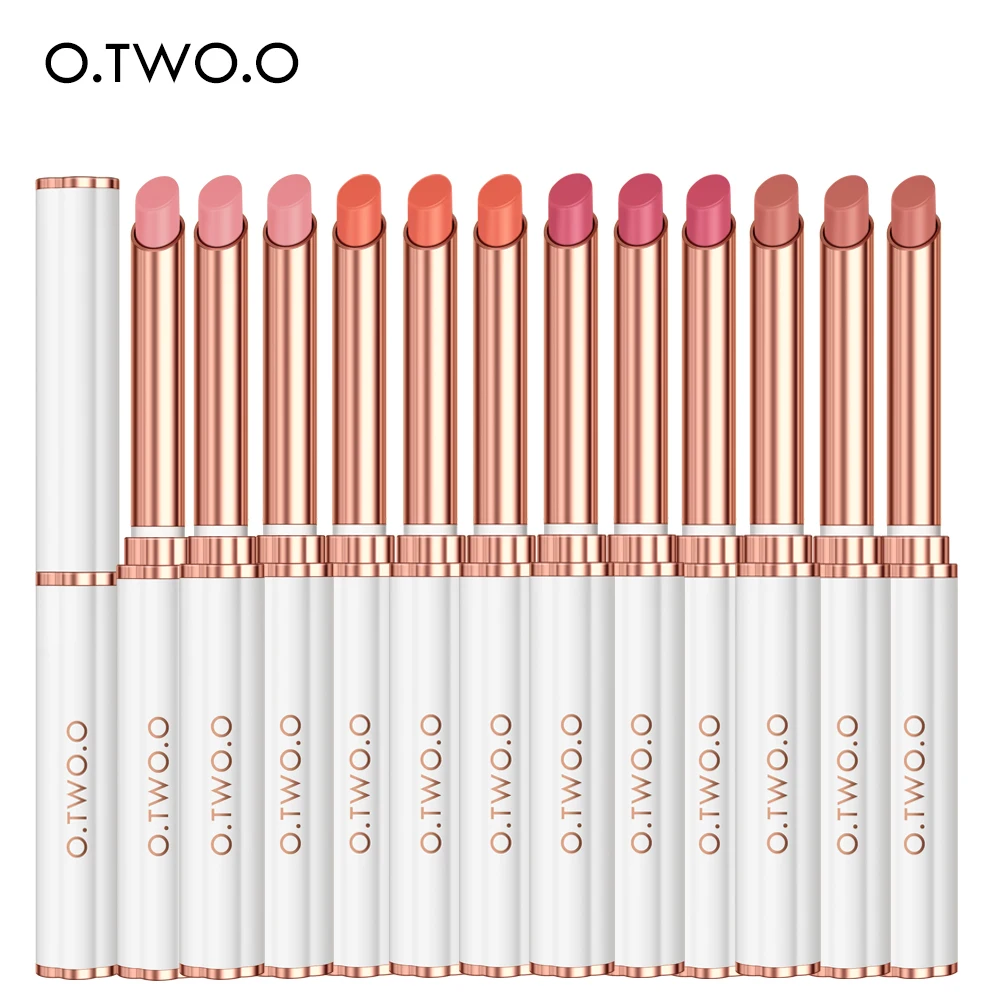 O.TWO.O 12pcs Lip Balm Colors Ever-changing Lips Plumper Oil Moisturizing Long Lasting With Natural Beeswax Lip Gloss Makeup