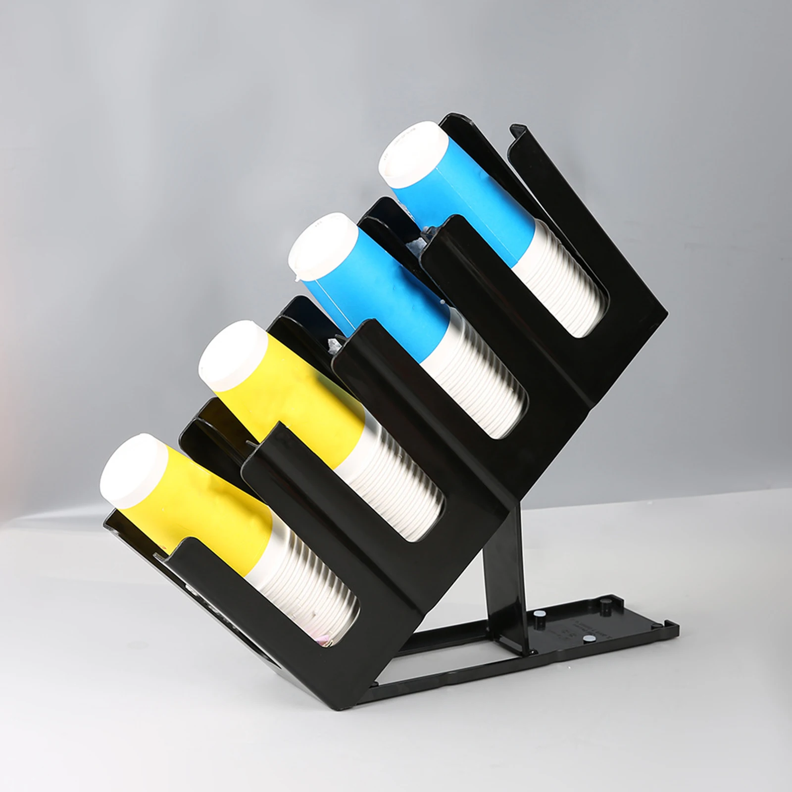 Foldable Coffee Cup Holder Throwaway Mug Holder Storage Glass Cup With Bottom Bracket Desk Kitchen Vanity Throwaway Paper