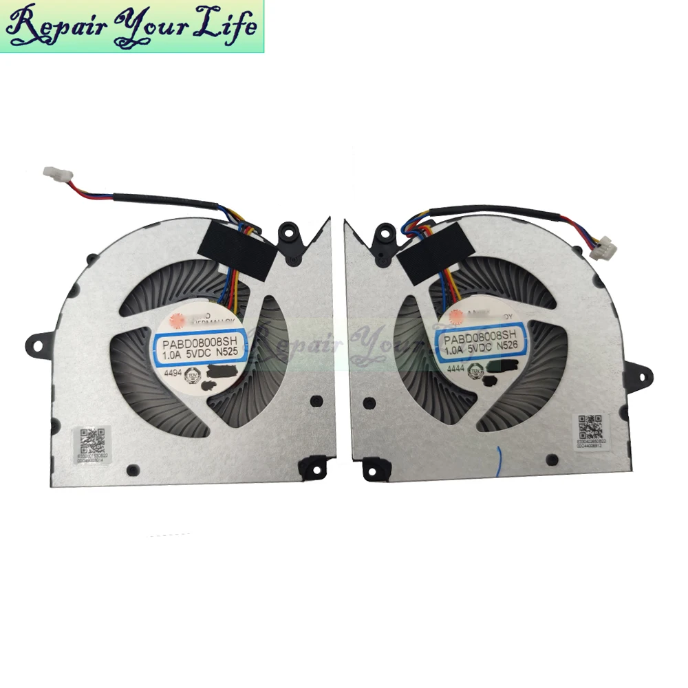 CPU GPU Fan Cooler For MSI Sword 16 HX B14V B14VFKG B13V B13VFKG