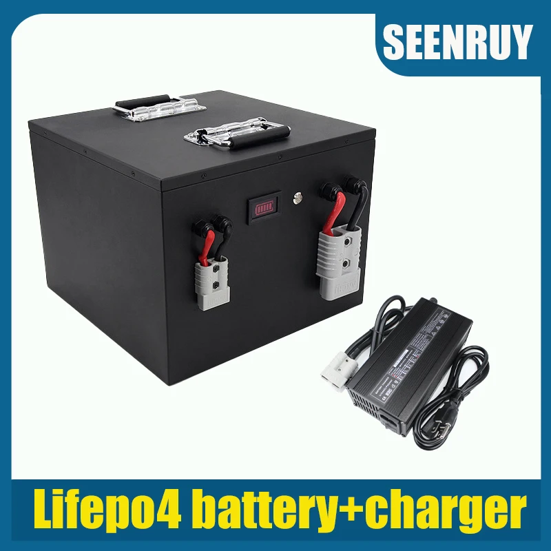 24V 50AH LIFEPO4 rechargeable Battery with BMS 50A 80A 100A for Wheelchair Robot Toy  Forklift Food Truck