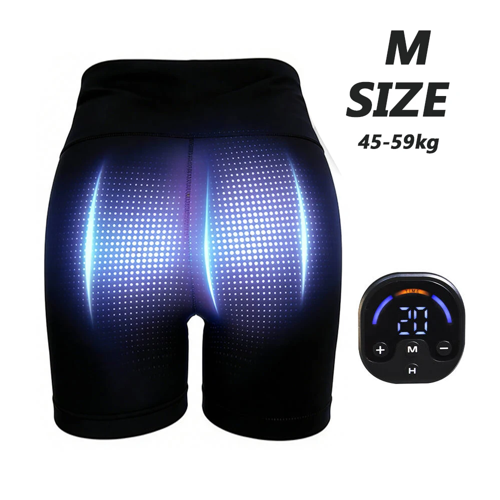 EMS Shaping Yoga Shorts Smart Microcurrent Rechargeable High Elastic Buttock Trainer Fitness Pants for Men Women Gym Running