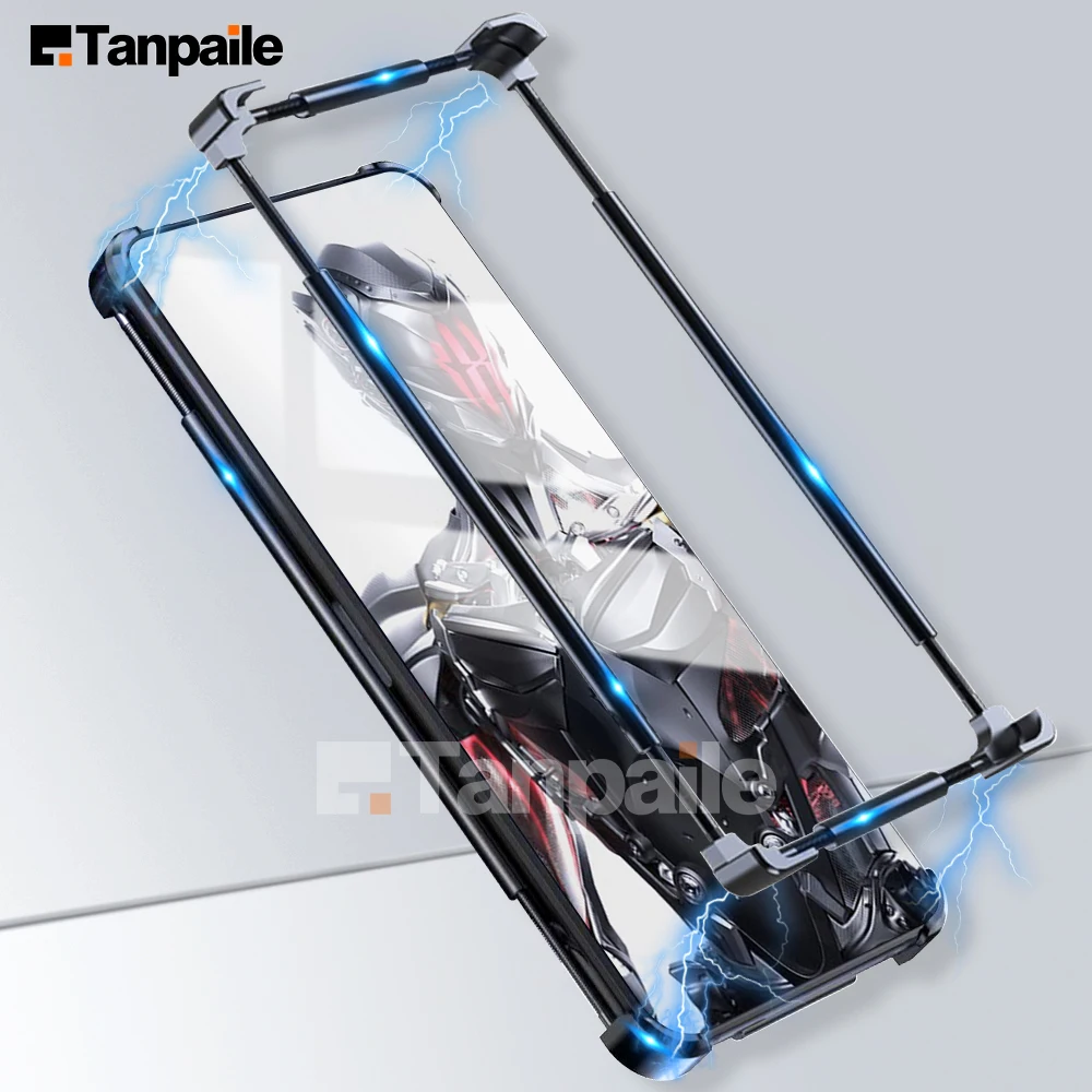 Tanpaile Luxury Stainless Aluminum Metal Bumper Border Case for Red Magic 8 Pro Plus 8s 7 7S 6 6S  Shockproof Lock Cover