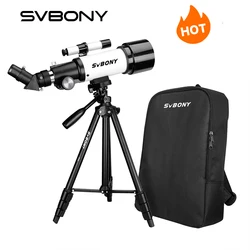 SVBONY SV501P astronomical telescope for beginners and children, 400mm focal length, for observing land and celestial