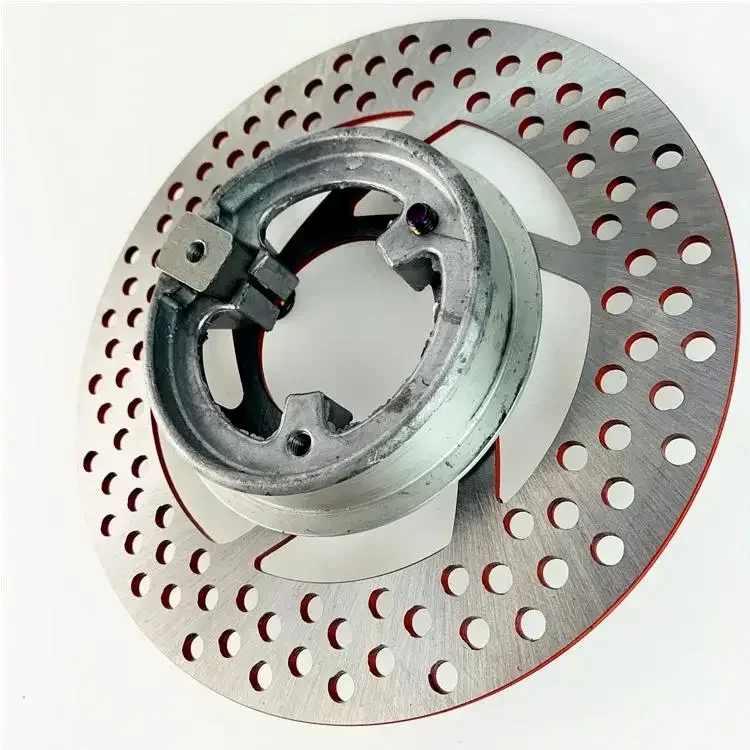 110mm moto frein à tambour arrière frein à disque 70mm trou Conversion anneau de serrage pour 220mm disque Scooter électrique e-bike cyclomoteur