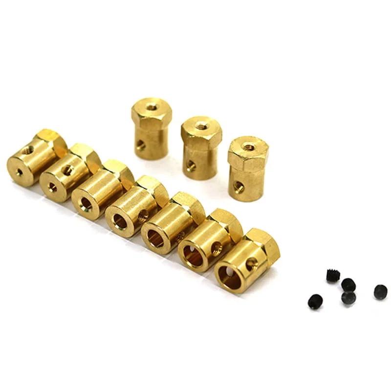 Connecteur de pneu d'accouplement hexagonal 12mm, 4 pièces/lot, adaptateur hexagonal 2mm/3mm/4mm/5mm/6mm/8mm pour voitures RC, pièces de connexion